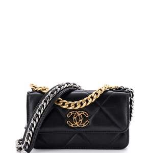 Chanel 19 Flap Phone Holder With Chain #269247C44B